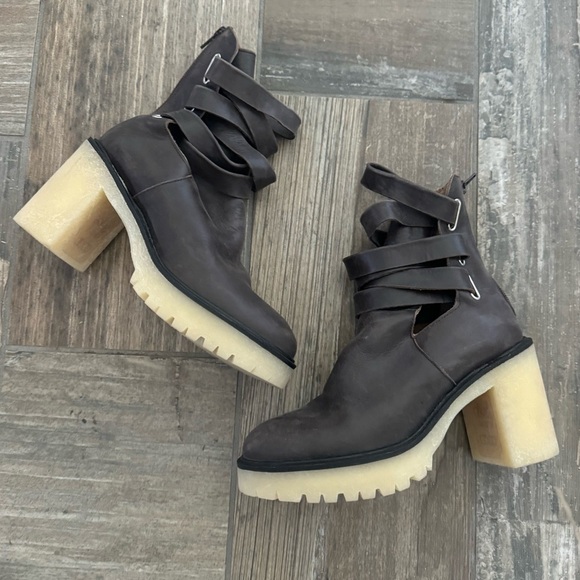 FREE PEOPLE Jesse Cutout Boot Bitter Brown size 8.5 - Picture 10 of 12